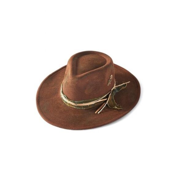 Distress Vintage Shapable Fedora Cowboy Hat main image 4